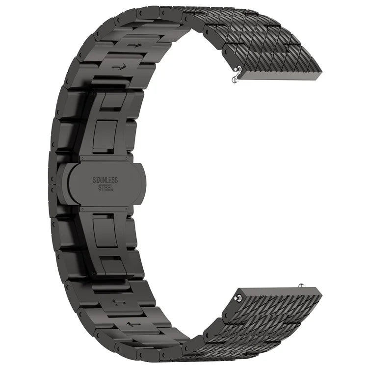 For Samsung Galaxy Watch 46mm / Huawei Watch GT 4 46mm / Xiaomi Watch 2 Pro 22mm Stainless Steel Watch Strap