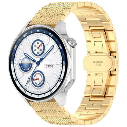 For Samsung Galaxy Watch 46mm / Huawei Watch GT 4 46mm / Xiaomi Watch 2 Pro 22mm Stainless Steel Watch Strap