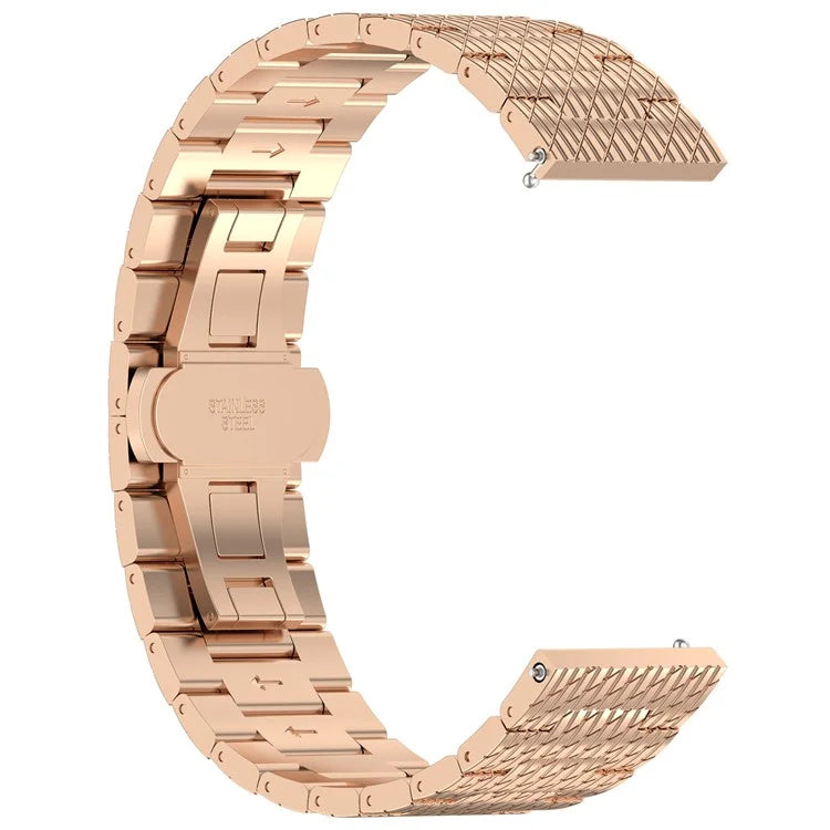 For Samsung Galaxy Watch 46mm / Huawei Watch GT 4 46mm / Xiaomi Watch 2 Pro 22mm Stainless Steel Watch Strap