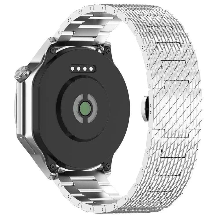 For Huawei Watch GT 3 42mm / GT 3 Pro 20mm Stainless Steel Watch Strap with Buckle
