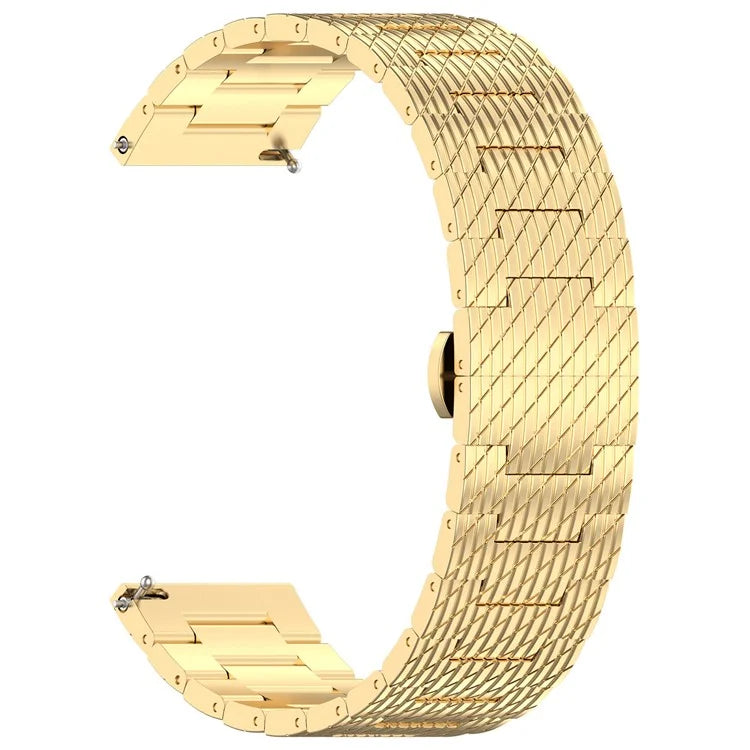 For Huawei Watch GT 3 42mm / GT 3 Pro 20mm Stainless Steel Watch Strap with Buckle