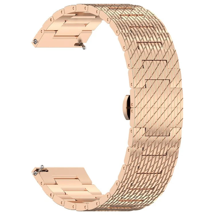 For Huawei Watch GT 3 42mm / GT 3 Pro 20mm Stainless Steel Watch Strap with Buckle