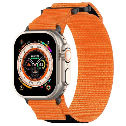For Apple Watch Ultra 2 Ultra 49mm / Series 9 8 7 45mm / 6 5 4 SE (2023) SE (2022) SE 44mm / 3 2 1 42mm Fastening Watchband Nylon Strap