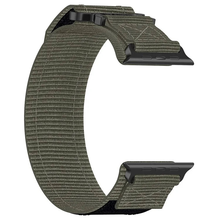 For Apple Watch Ultra 2 Ultra 49mm / Series 9 8 7 45mm / 6 5 4 SE (2023) SE (2022) SE 44mm / 3 2 1 42mm Fastening Watchband Nylon Strap