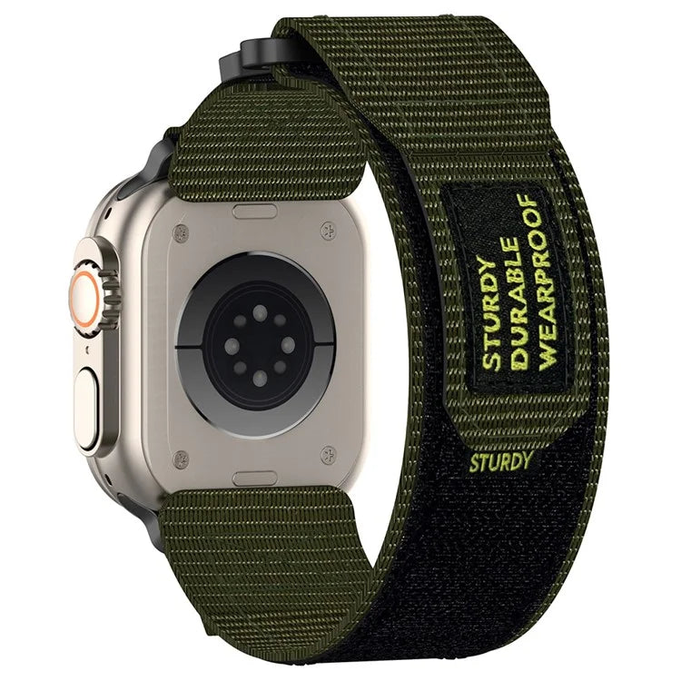 For Apple Watch Ultra 2 Ultra 49mm / Series 9 8 7 45mm / 6 5 4 SE (2023) SE (2022) SE 44mm / 3 2 1 42mm Fastening Watchband Nylon Strap