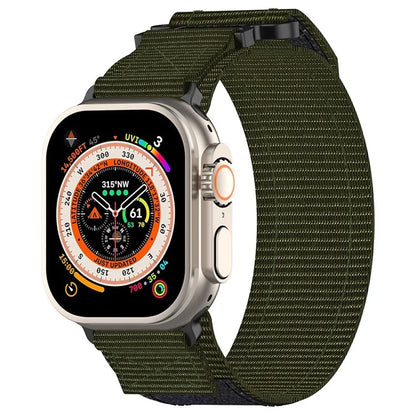 For Apple Watch Ultra 2 Ultra 49mm / Series 9 8 7 45mm / 6 5 4 SE (2023) SE (2022) SE 44mm / 3 2 1 42mm Fastening Watchband Nylon Strap