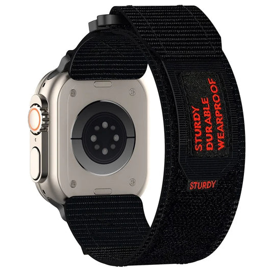 For Apple Watch Series 9 8 7 41mm / 6 5 4 SE (2023) SE (2022) SE 40mm / 3 2 1 38mm Nylon Band Sticky Magic Clasp Bracelet
