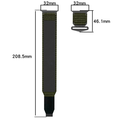 For Apple Watch Series 9 8 7 41mm / 6 5 4 SE (2023) SE (2022) SE 40mm / 3 2 1 38mm Nylon Band Sticky Magic Clasp Bracelet