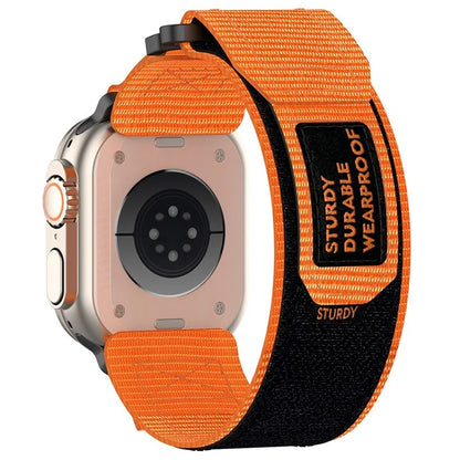 For Apple Watch Series 9 8 7 41mm / 6 5 4 SE (2023) SE (2022) SE 40mm / 3 2 1 38mm Nylon Band Sticky Magic Clasp Bracelet
