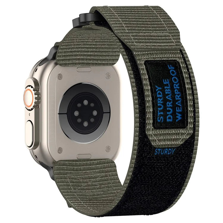 For Apple Watch Series 9 8 7 41mm / 6 5 4 SE (2023) SE (2022) SE 40mm / 3 2 1 38mm Nylon Band Sticky Magic Clasp Bracelet