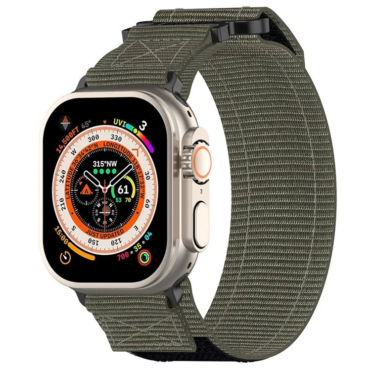 For Apple Watch Series 9 8 7 41mm / 6 5 4 SE (2023) SE (2022) SE 40mm / 3 2 1 38mm Nylon Band Sticky Magic Clasp Bracelet