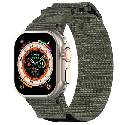 For Apple Watch Series 9 8 7 41mm / 6 5 4 SE (2023) SE (2022) SE 40mm / 3 2 1 38mm Nylon Band Sticky Magic Clasp Bracelet