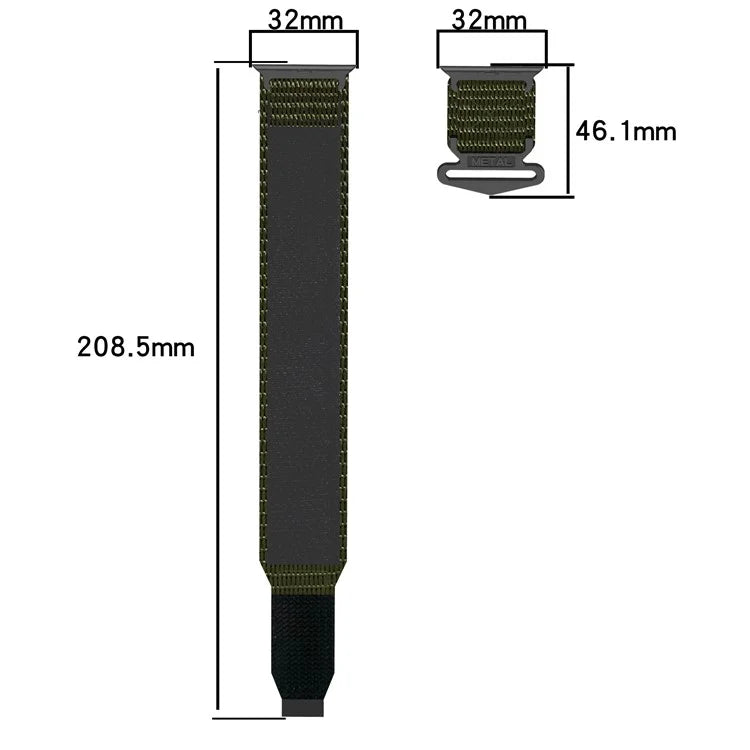 For Apple Watch Series 9 8 7 41mm / 6 5 4 SE (2023) SE (2022) SE 40mm / 3 2 1 38mm Nylon Band Sticky Magic Clasp Bracelet