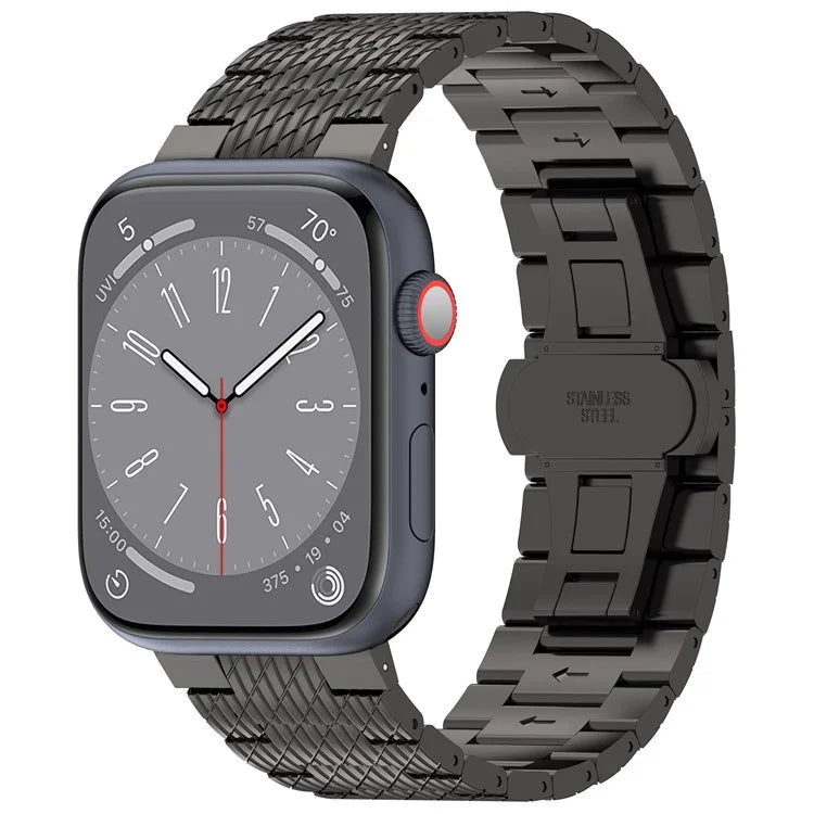For Apple Watch Ultra 2 Ultra 49mm  /  9 8 7 45mm  /  6 5 4 SE (2022) SE (2023) SE 44mm  /  3 2 1 42mm Watch Bracelet Stainless Steel Strap