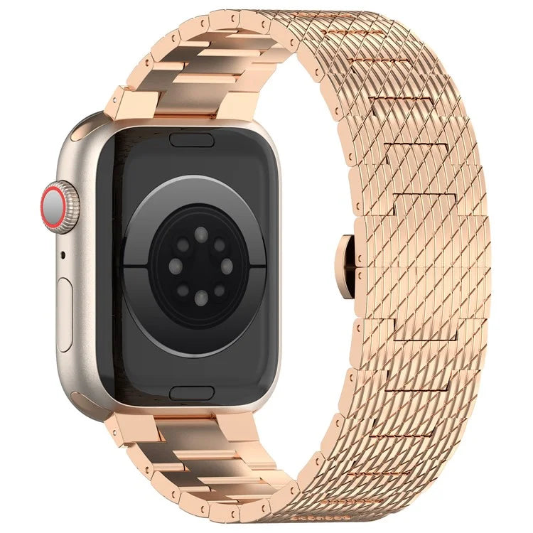 For Apple Watch Ultra 2 Ultra 49mm  /  9 8 7 45mm  /  6 5 4 SE (2022) SE (2023) SE 44mm  /  3 2 1 42mm Watch Bracelet Stainless Steel Strap