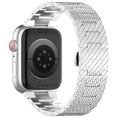 For Apple Watch Ultra 2 Ultra 49mm  /  9 8 7 45mm  /  6 5 4 SE (2022) SE (2023) SE 44mm  /  3 2 1 42mm Watch Bracelet Stainless Steel Strap