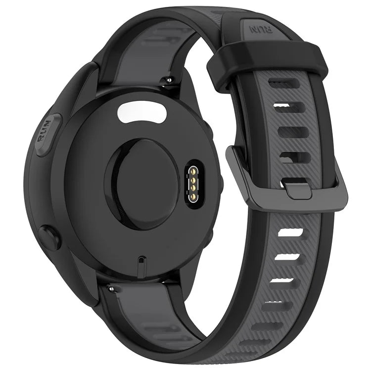 For Huawei Watch GT 2 / 3 / 3 Pro / Samsung Galaxy Watch6 Classic Silicone Band 20mm Dual-Color Textured Watch Strap