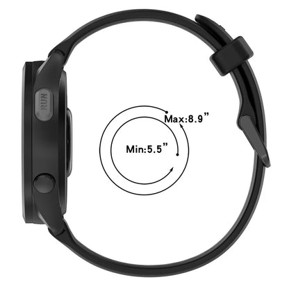 For Huawei Watch GT 2 / 3 / 3 Pro / Samsung Galaxy Watch6 Classic Silicone Band 20mm Dual-Color Textured Watch Strap