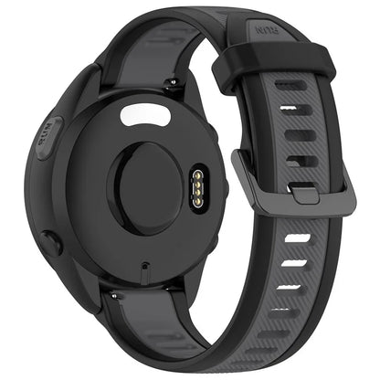 For Huawei Watch GT 4 46mm / Samsung Gear S3 Classic 22mm Wrist Strap Dual-Color Textured Silicone Watchband