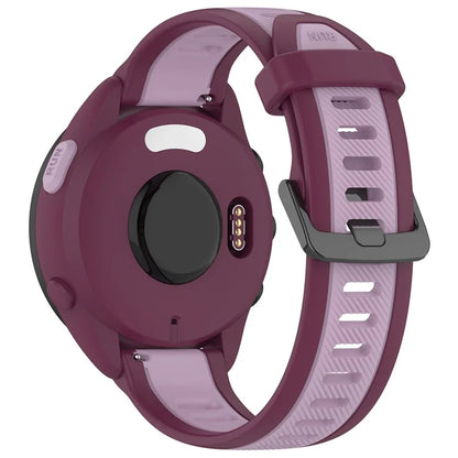 For Huawei Watch GT 4 46mm / Samsung Gear S3 Classic 22mm Wrist Strap Dual-Color Textured Silicone Watchband
