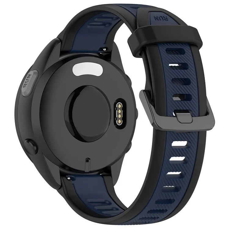 For Huawei Watch GT 4 41mm / Garmin Venu 3S Silicone Watch Bands Dual-Color 18mm Textured Strap