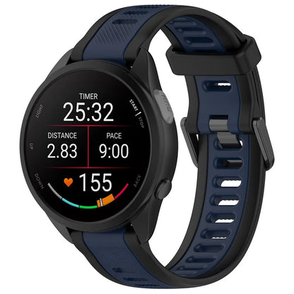 For Huawei Watch GT 4 41mm / Garmin Venu 3S Silicone Watch Bands Dual-Color 18mm Textured Strap