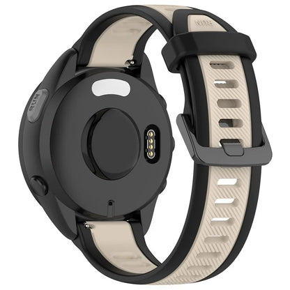 For Huawei Watch GT 4 41mm / Garmin Venu 3S Silicone Watch Bands Dual-Color 18mm Textured Strap