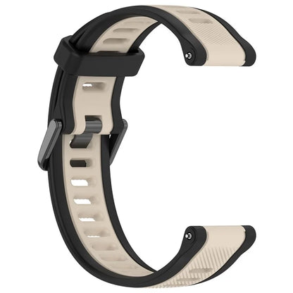 For Huawei Watch GT 4 41mm / Garmin Venu 3S Silicone Watch Bands Dual-Color 18mm Textured Strap