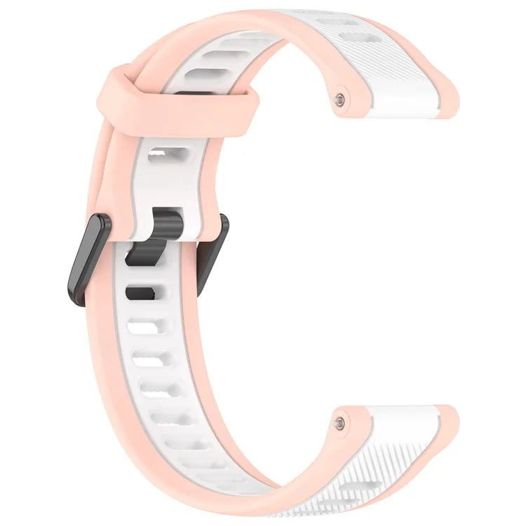 For Huawei Watch GT 4 41mm / Garmin Venu 3S Silicone Watch Bands Dual-Color 18mm Textured Strap