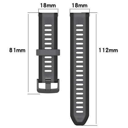 For Huawei Watch GT 4 41mm / Garmin Venu 3S Silicone Watch Bands Dual-Color 18mm Textured Strap