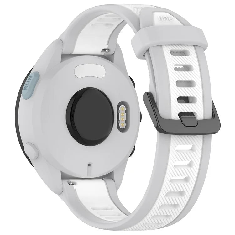 For Huawei Watch GT 4 41mm / Garmin Venu 3S Silicone Watch Bands Dual-Color 18mm Textured Strap