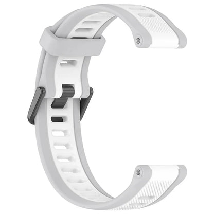 For Huawei Watch GT 4 41mm / Garmin Venu 3S Silicone Watch Bands Dual-Color 18mm Textured Strap