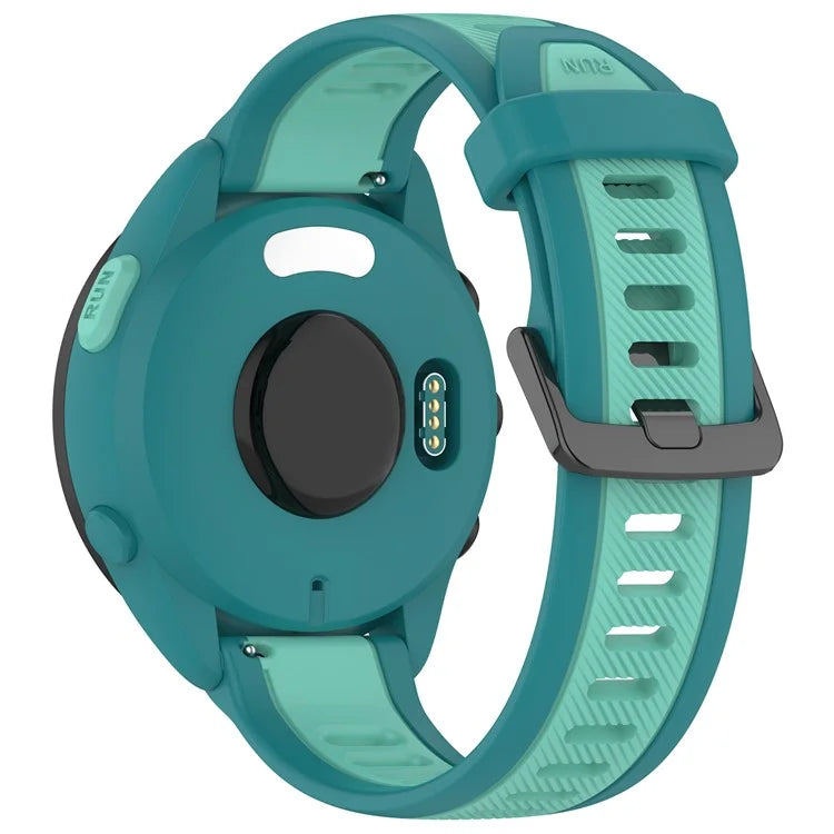 For Huawei Watch GT 4 41mm / Garmin Venu 3S Silicone Watch Bands Dual-Color 18mm Textured Strap