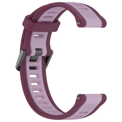 For Huawei Watch GT 4 41mm / Garmin Venu 3S Silicone Watch Bands Dual-Color 18mm Textured Strap