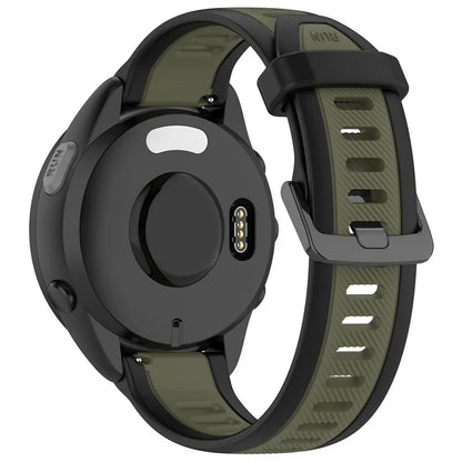 For Huawei Watch GT 4 41mm / Garmin Venu 3S Silicone Watch Bands Dual-Color 18mm Textured Strap