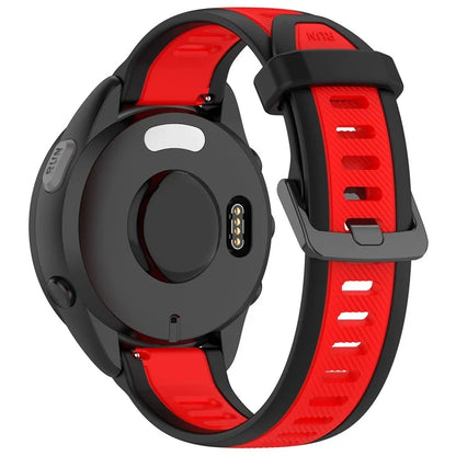 For Huawei Watch GT 4 41mm / Garmin Venu 3S Silicone Watch Bands Dual-Color 18mm Textured Strap