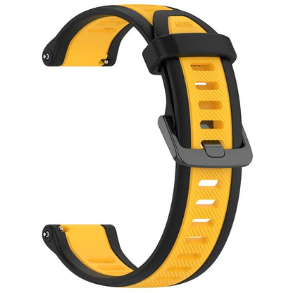 For Huawei Watch GT 4 41mm / Garmin Venu 3S Silicone Watch Bands Dual-Color 18mm Textured Strap