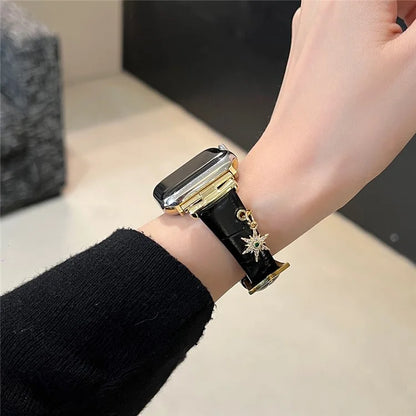 For Apple Watch Ultra 2 Ultra 49mm / 9 8 7 45mm / 6 5 4 SE (2022) SE (2023) SE 44mm / 3 2 1 42mm Genuine Cow Leather Band