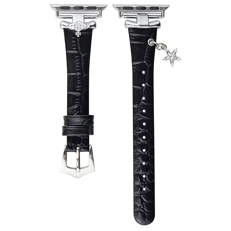 For Apple Watch Ultra 2 Ultra 49mm / 9 8 7 45mm / 6 5 4 SE (2022) SE (2023) SE 44mm / 3 2 1 42mm Genuine Cow Leather Band