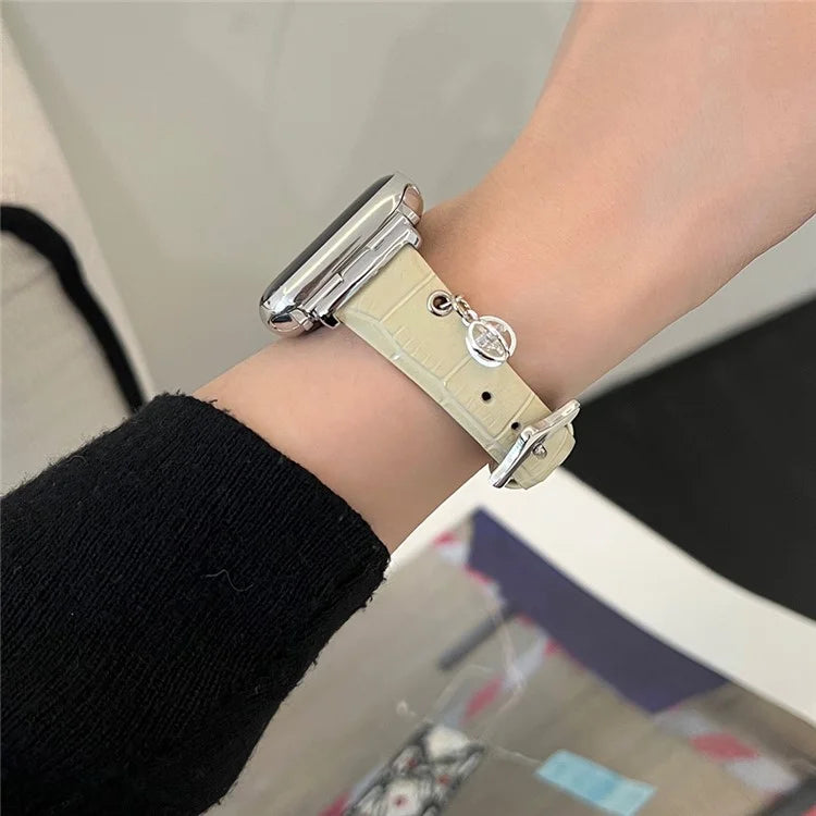 For Apple Watch Ultra 2 Ultra 49mm / 9 8 7 45mm / 6 5 4 SE (2022) SE (2023) SE 44mm / 3 2 1 42mm Genuine Cow Leather Band