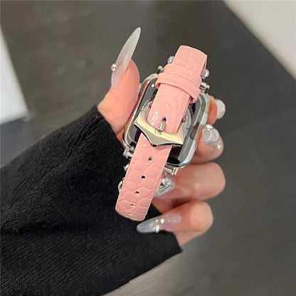 For Apple Watch Ultra 2 Ultra 49mm / 9 8 7 45mm / 6 5 4 SE (2022) SE (2023) SE 44mm / 3 2 1 42mm Genuine Cow Leather Band