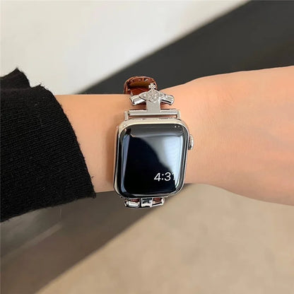 For Apple Watch Ultra 2 Ultra 49mm / 9 8 7 45mm / 6 5 4 SE (2022) SE (2023) SE 44mm / 3 2 1 42mm Genuine Cow Leather Band