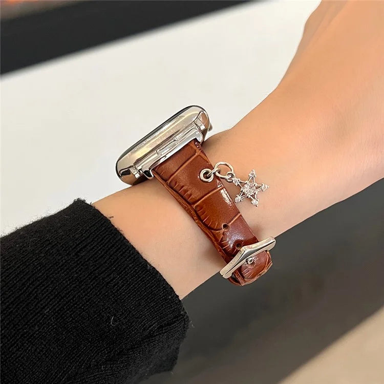 For Apple Watch Ultra 2 Ultra 49mm / 9 8 7 45mm / 6 5 4 SE (2022) SE (2023) SE 44mm / 3 2 1 42mm Genuine Cow Leather Band