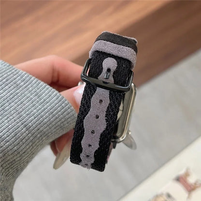 For Apple Watch Series 9 8 7 41mm / Series 6 5 4 SE SE (2022) SE (2023) 40mm / Series 3 2 1 38mm Mesh+Leather Band