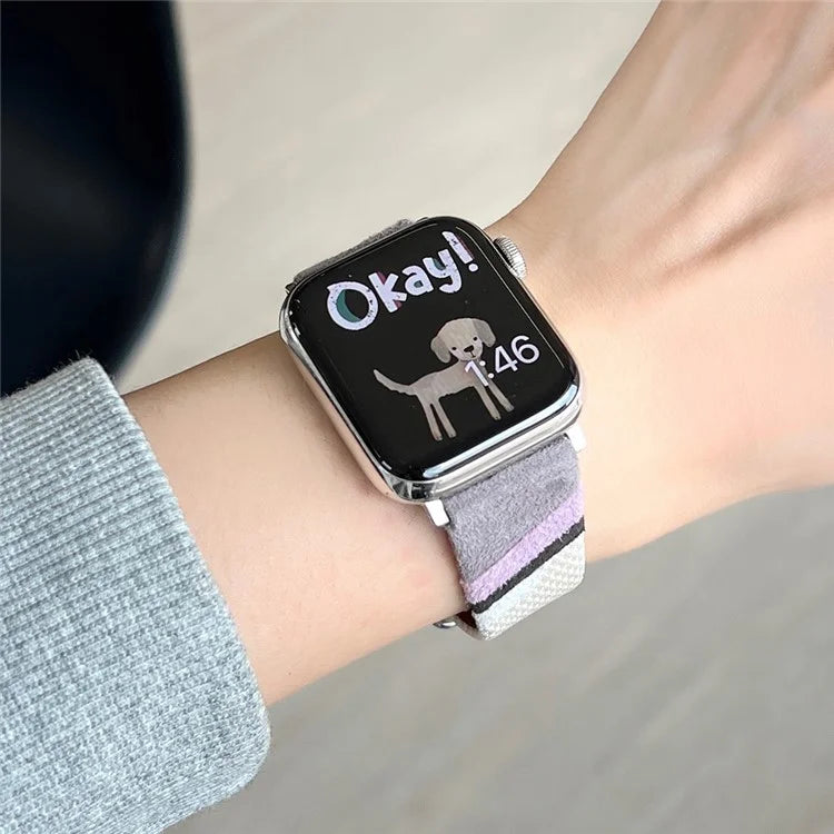For Apple Watch Series 9 8 7 41mm / Series 6 5 4 SE SE (2022) SE (2023) 40mm / Series 3 2 1 38mm Mesh+Leather Band