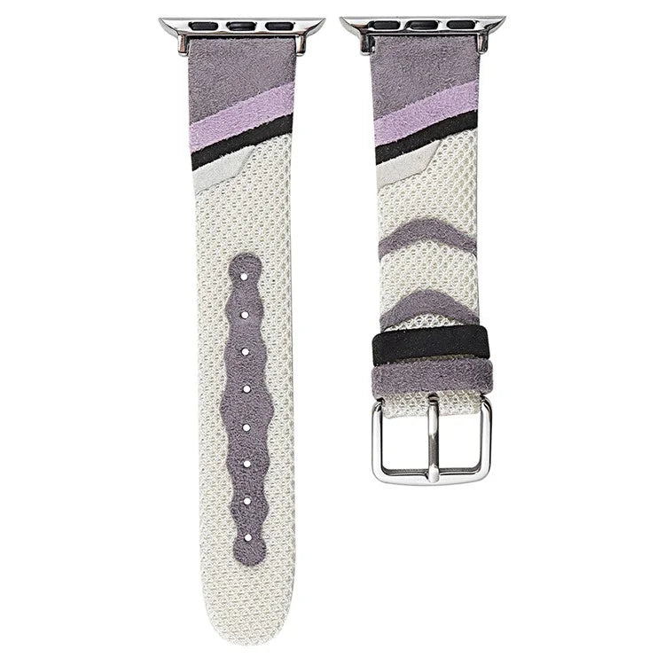 For Apple Watch Series 9 8 7 41mm / Series 6 5 4 SE SE (2022) SE (2023) 40mm / Series 3 2 1 38mm Mesh+Leather Band