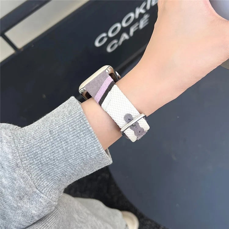 For Apple Watch Series 9 8 7 41mm / Series 6 5 4 SE SE (2022) SE (2023) 40mm / Series 3 2 1 38mm Mesh+Leather Band