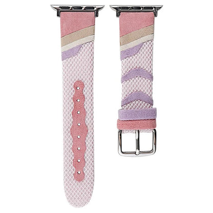 For Apple Watch Series 9 8 7 41mm / Series 6 5 4 SE SE (2022) SE (2023) 40mm / Series 3 2 1 38mm Mesh+Leather Band