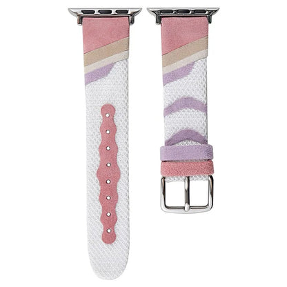 For Apple Watch Series 9 8 7 41mm / Series 6 5 4 SE SE (2022) SE (2023) 40mm / Series 3 2 1 38mm Mesh+Leather Band