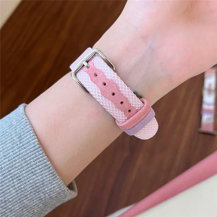 For Apple Watch Series 9 8 7 41mm / Series 6 5 4 SE SE (2022) SE (2023) 40mm / Series 3 2 1 38mm Mesh+Leather Band